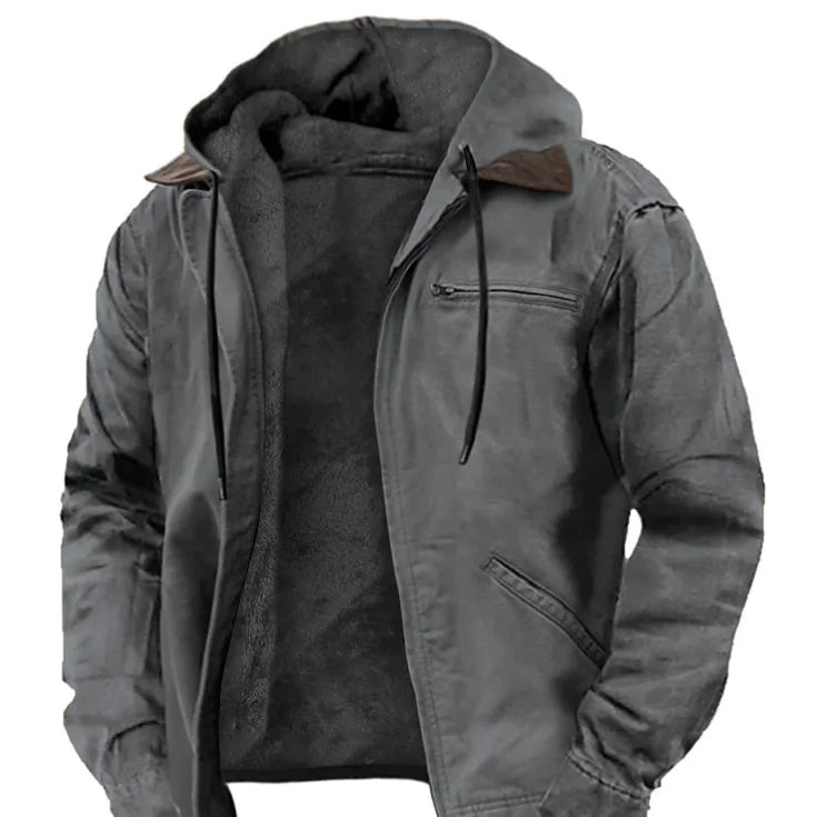 Color Cast Hooded Sweater