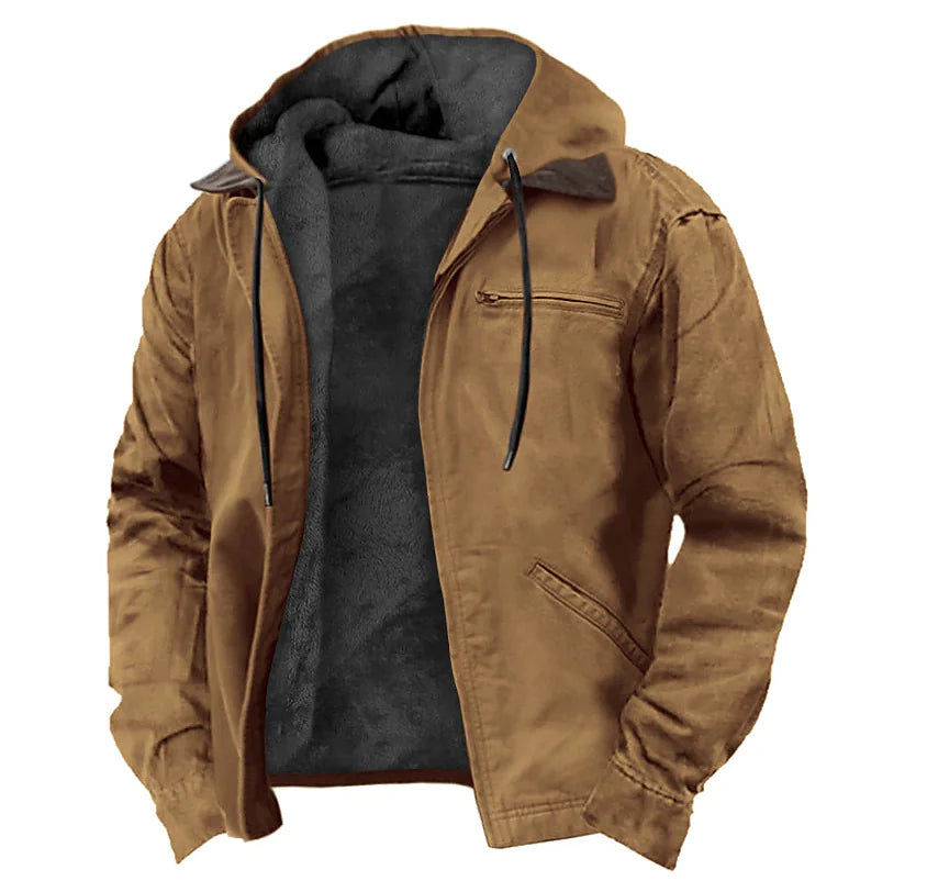 Color Cast Hooded Sweater