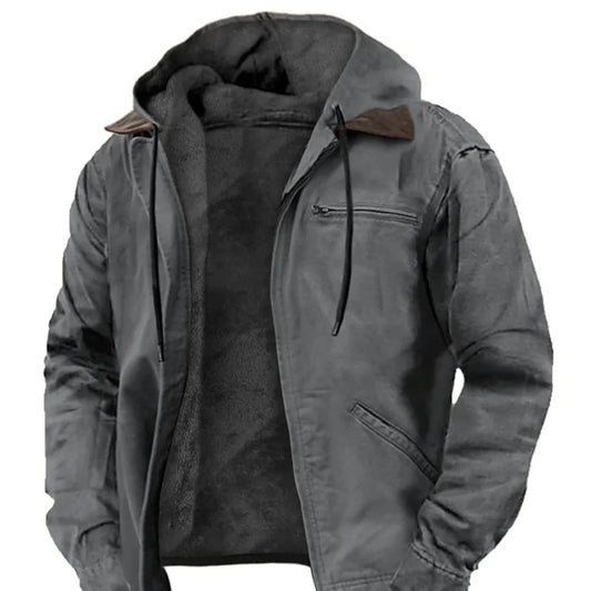 Color Cast Hooded Sweater