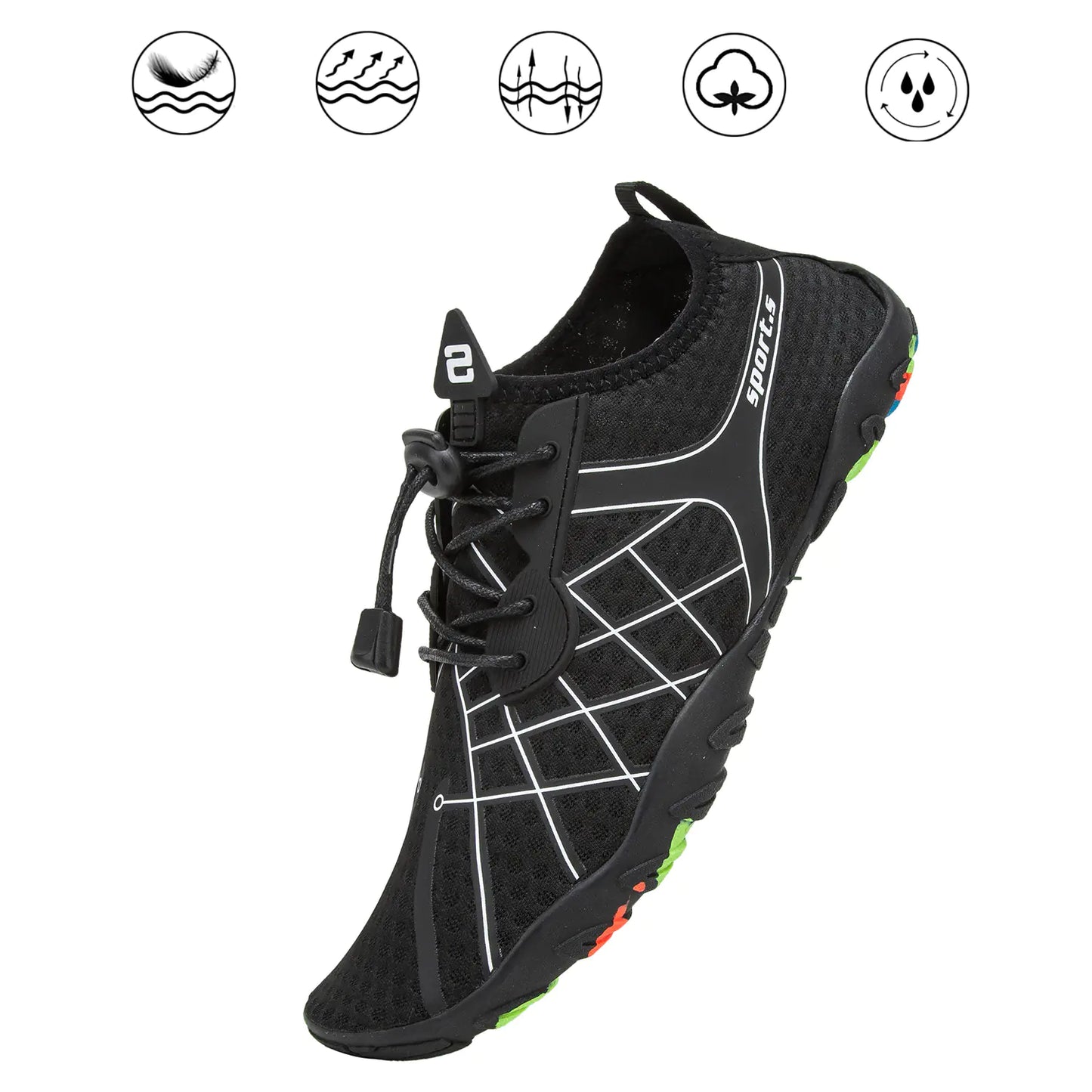 Breathable Beach and Water Shoes - Lightweight & Soft