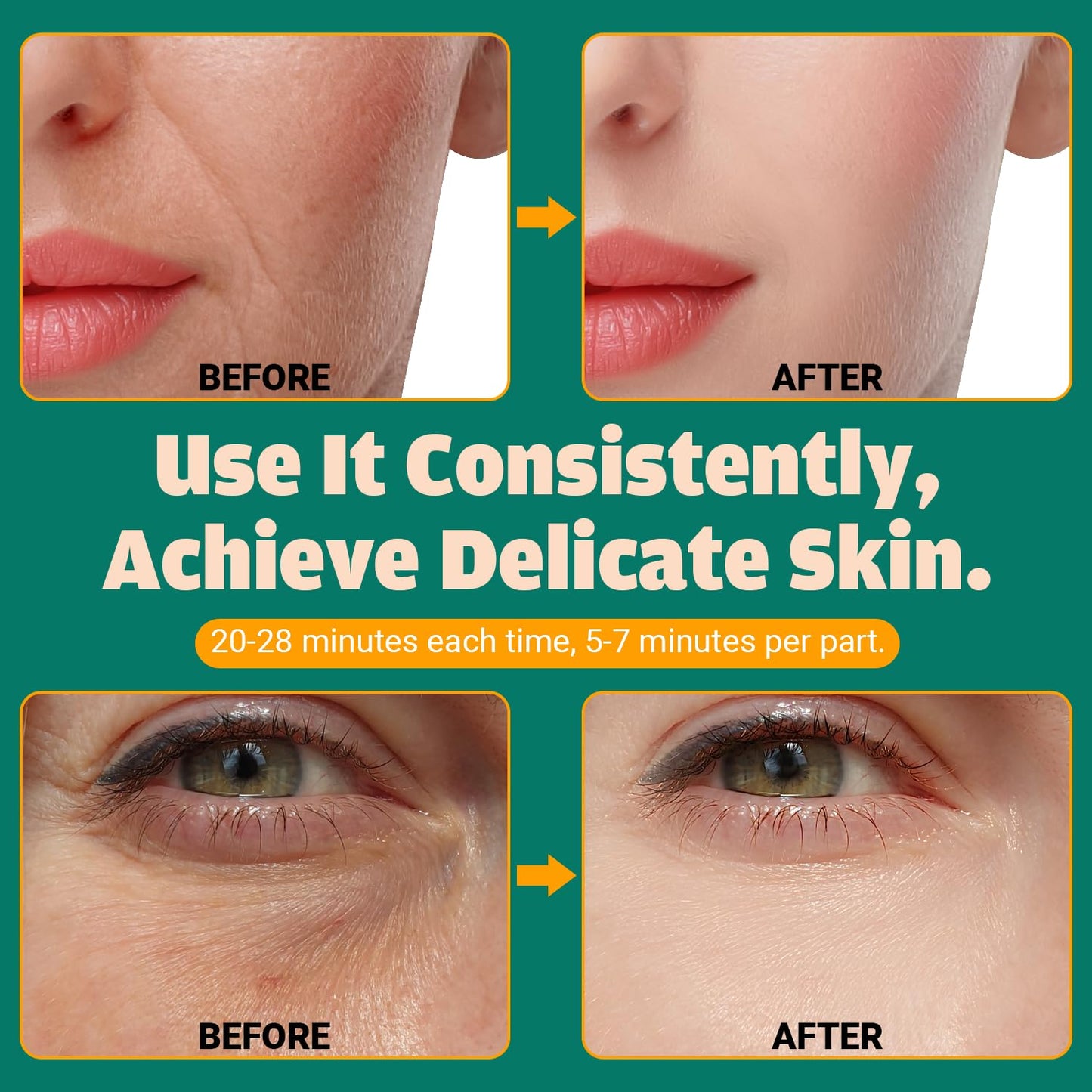Red Light Therapy for Face -  LED Infrared Red Facial Light Therapy Device
